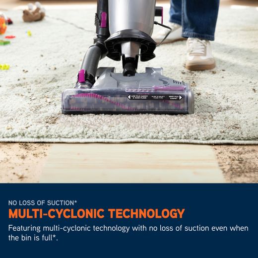 Vax Air Lift Steerable Pet Max UCPMSHV1 Upright Vacuum Cleaner - Annotation - Multi cyclonic technology